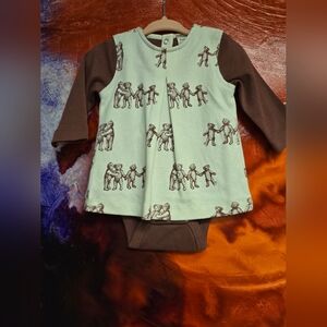 Kate Quinn NWOT teddy bears kickpleat long sleeve